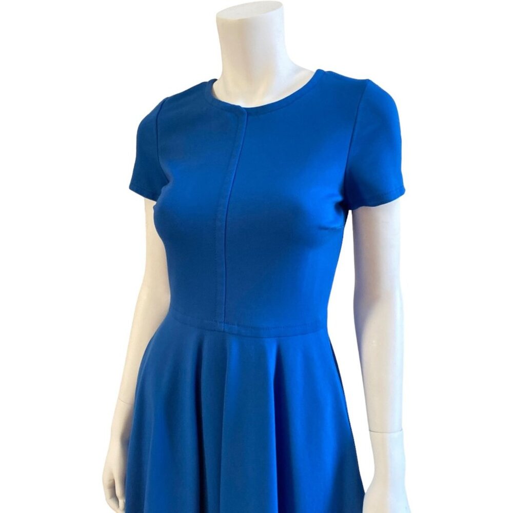 Diane Von Furstenberg Ivana Blue Short Sleeve Fit & Flare Dress,  Size 6 - Picture 14 of 16